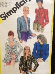 5793 EVENING LINED JACKET LACEY/RUFFLE OR NOT PATTERN 8